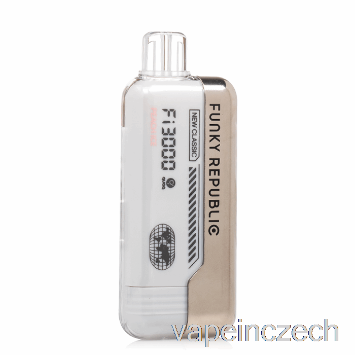 Funky Republic Fi3000 Jednorázové Peach Ice Vape Pero